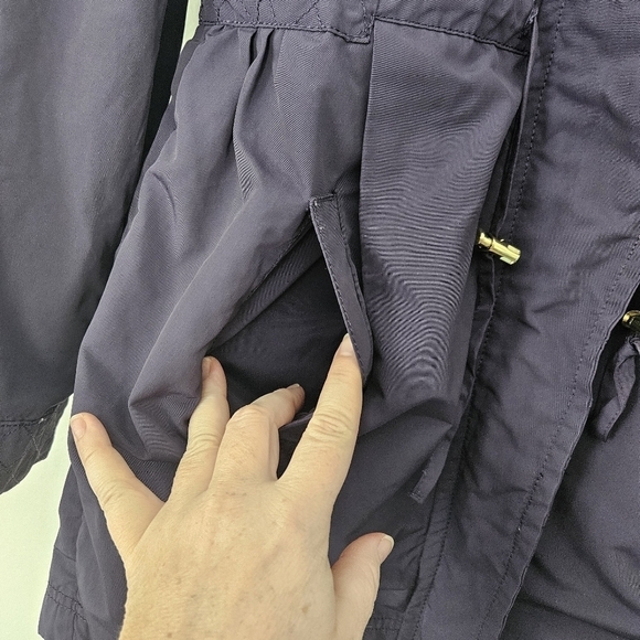 Ted Baker London Purple detachable hood parka rain jacket size 2 - Picture 11 of 11